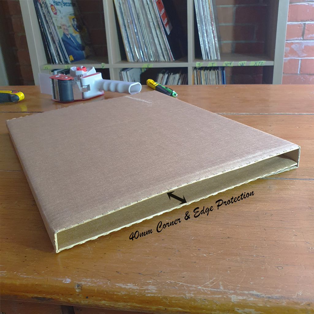 12" LP Vinyl Record Mailer - With Premium Corner Protection - For Multiple LP's (Up to 5)